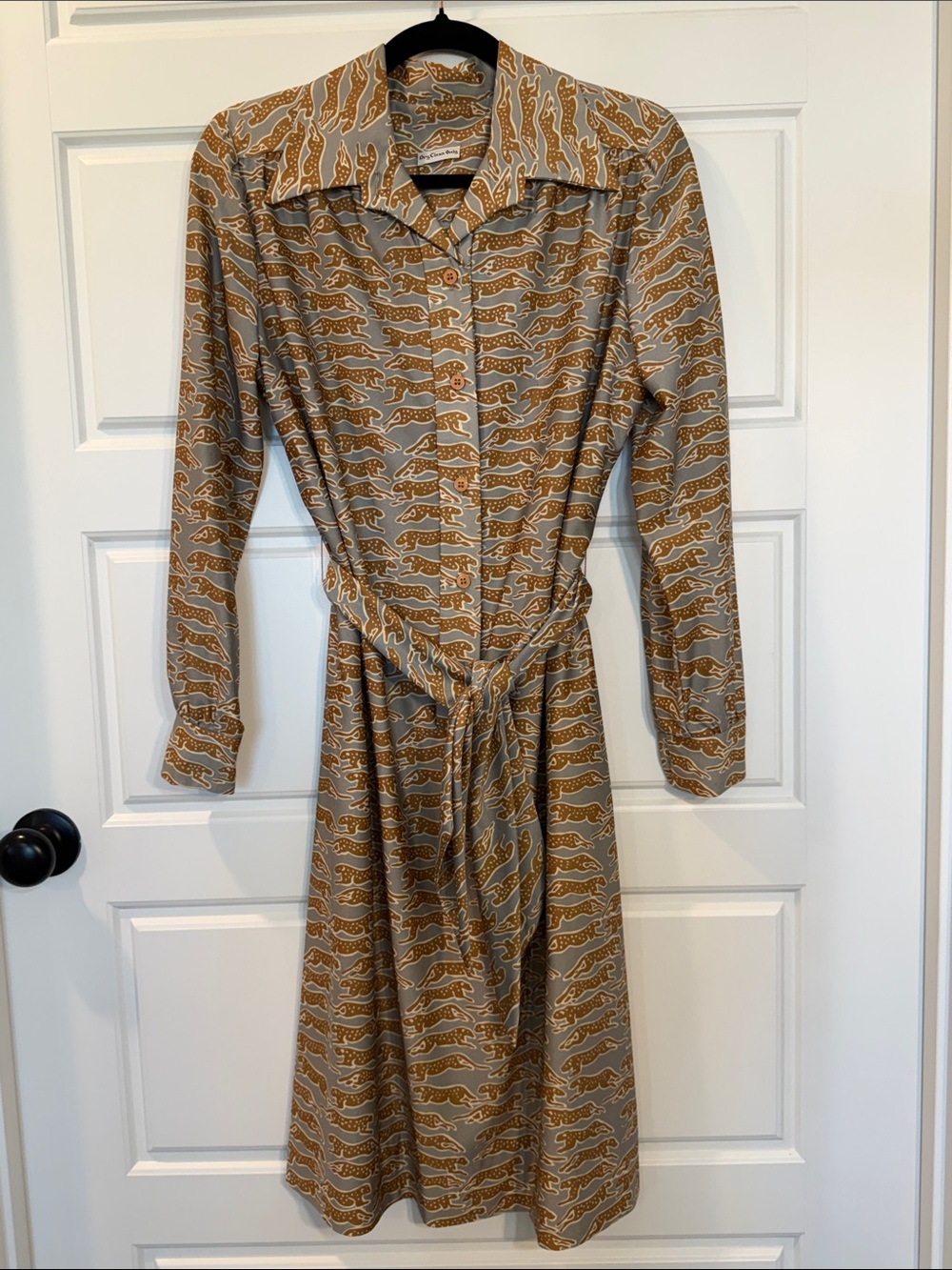 1960’s beautiful Vintage Nat Kaplan Couture Cheetah Dress medium